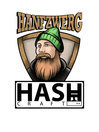 Hanfzwerg und HashCraft Logo
